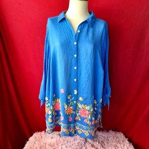 Fig and flower blouse